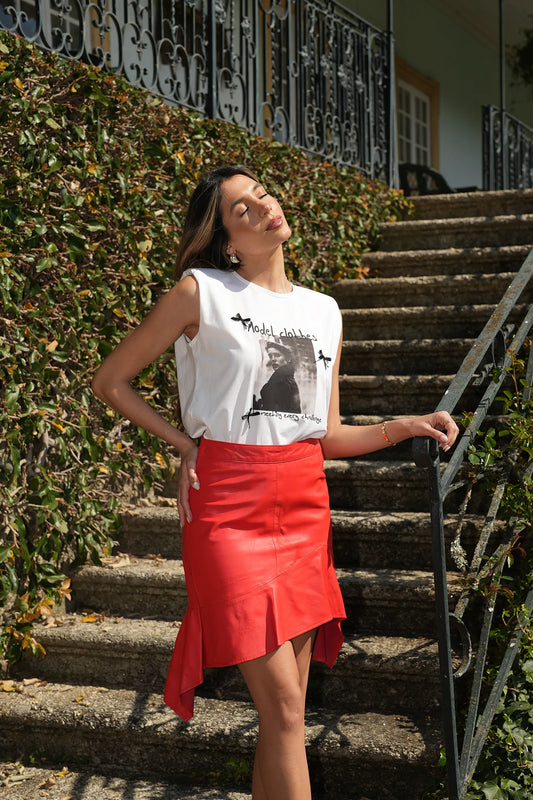 T-Shirt Estampado Laços