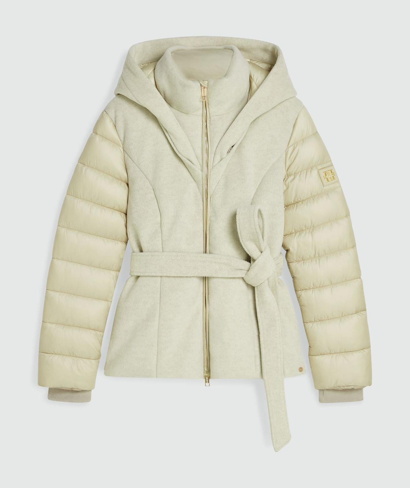 Casaco puffer GRACIA - bege claro