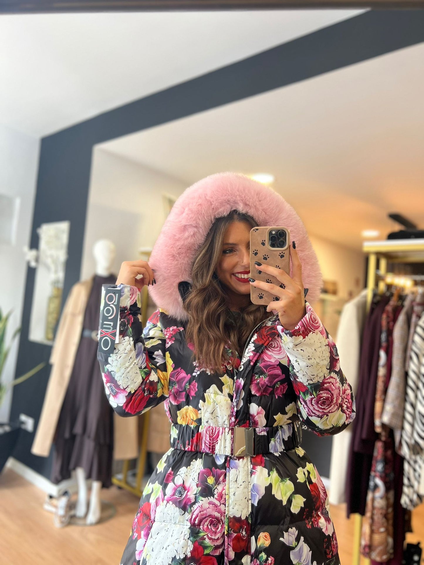 Casaco Floral Cintado