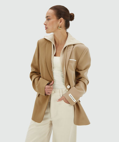 Blazer oversized bicolor