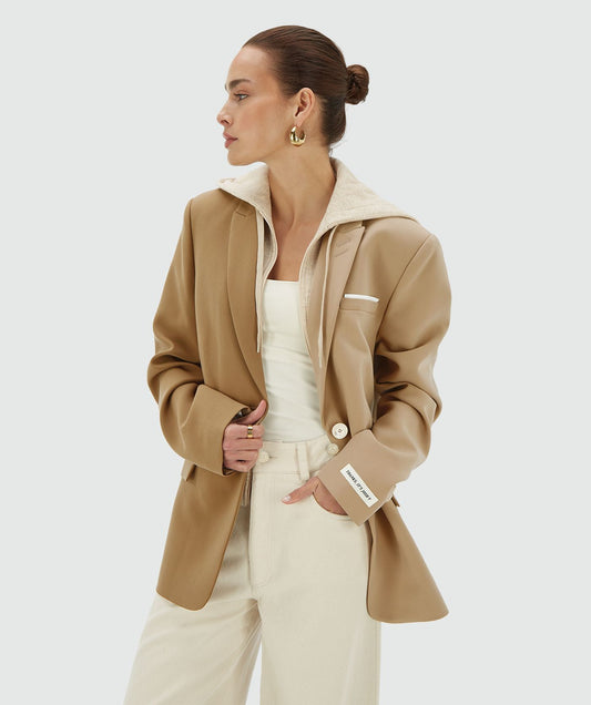 Blazer oversized bicolor