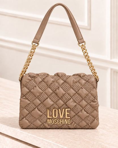 Mala de Ombro Entrançada Love Moschino