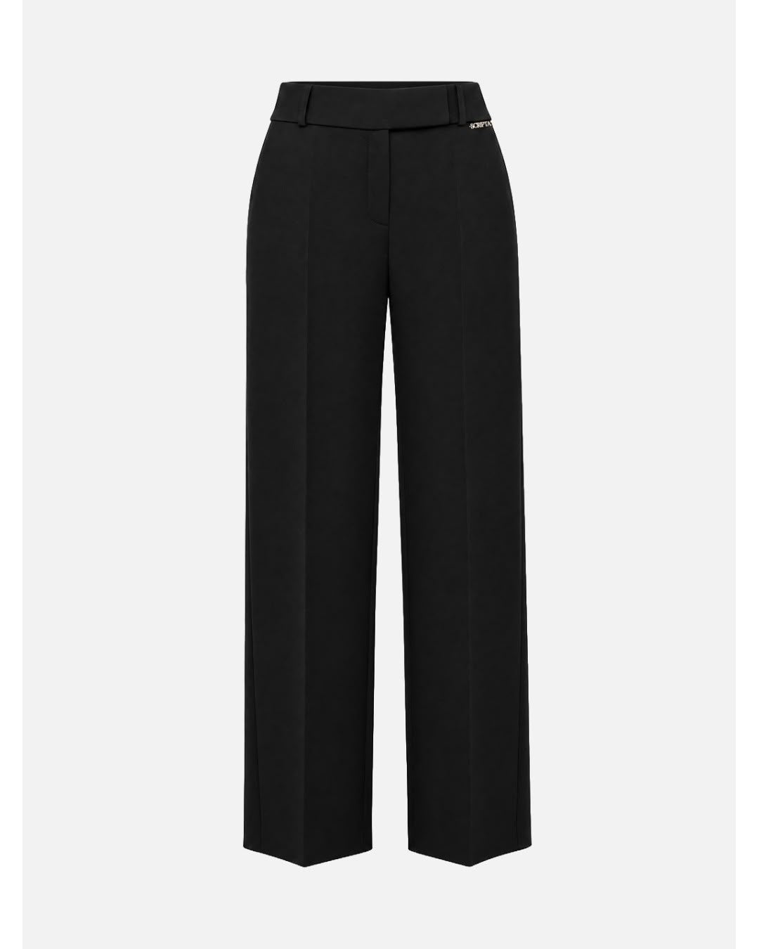 Calça lisa wide leg