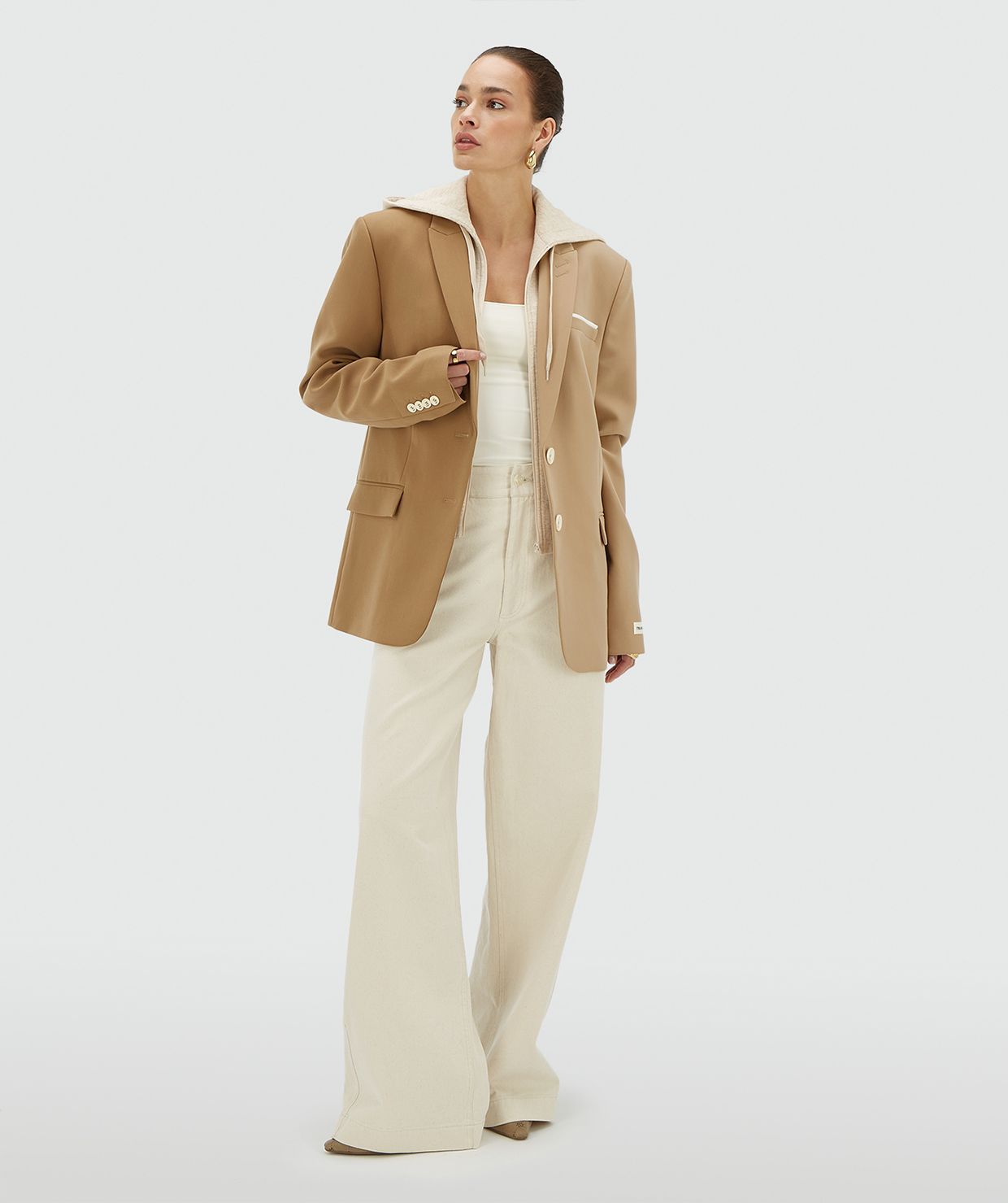 Blazer oversized bicolor