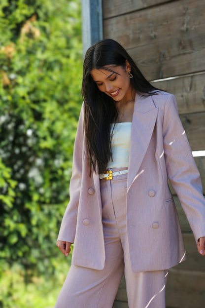 Blazer DILLEN de corte reto