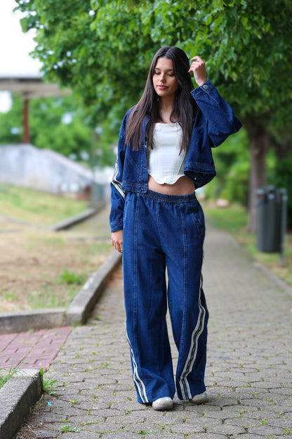 Conjunto de ganga com calça e casaco