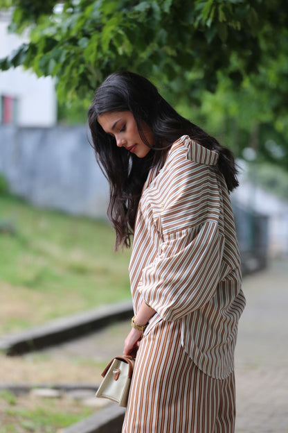 Conjunto Camisa & Calça Risca Elegante