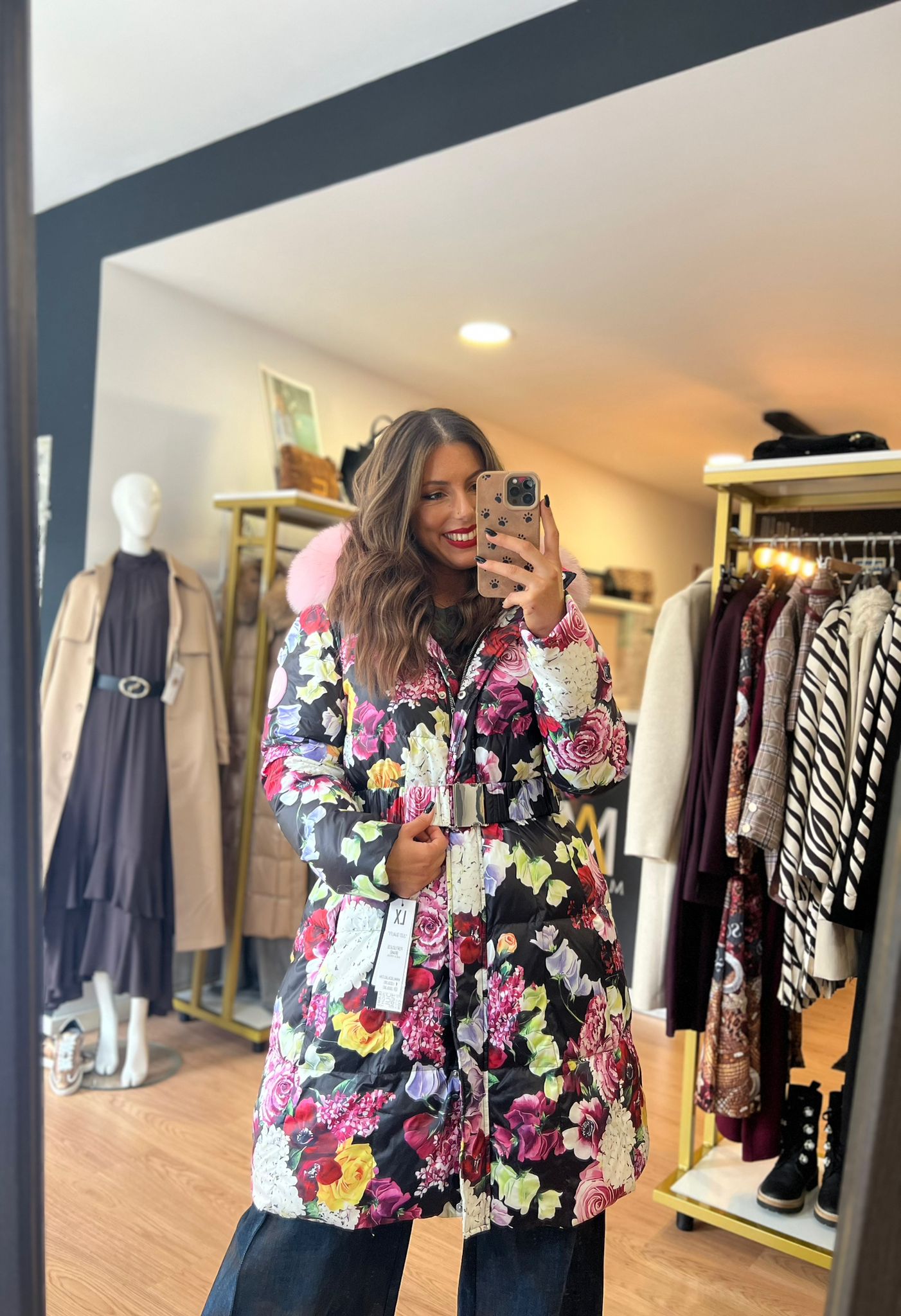 Casaco Floral Cintado