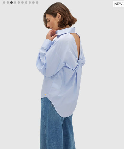 Blusa oversized JV-LAURI - azul claro