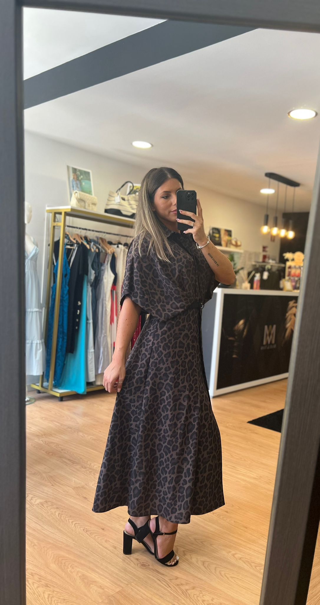 Vestido Camiseiro Animal Print