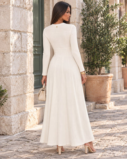 Vestido comprido de malha branco LIU JO
