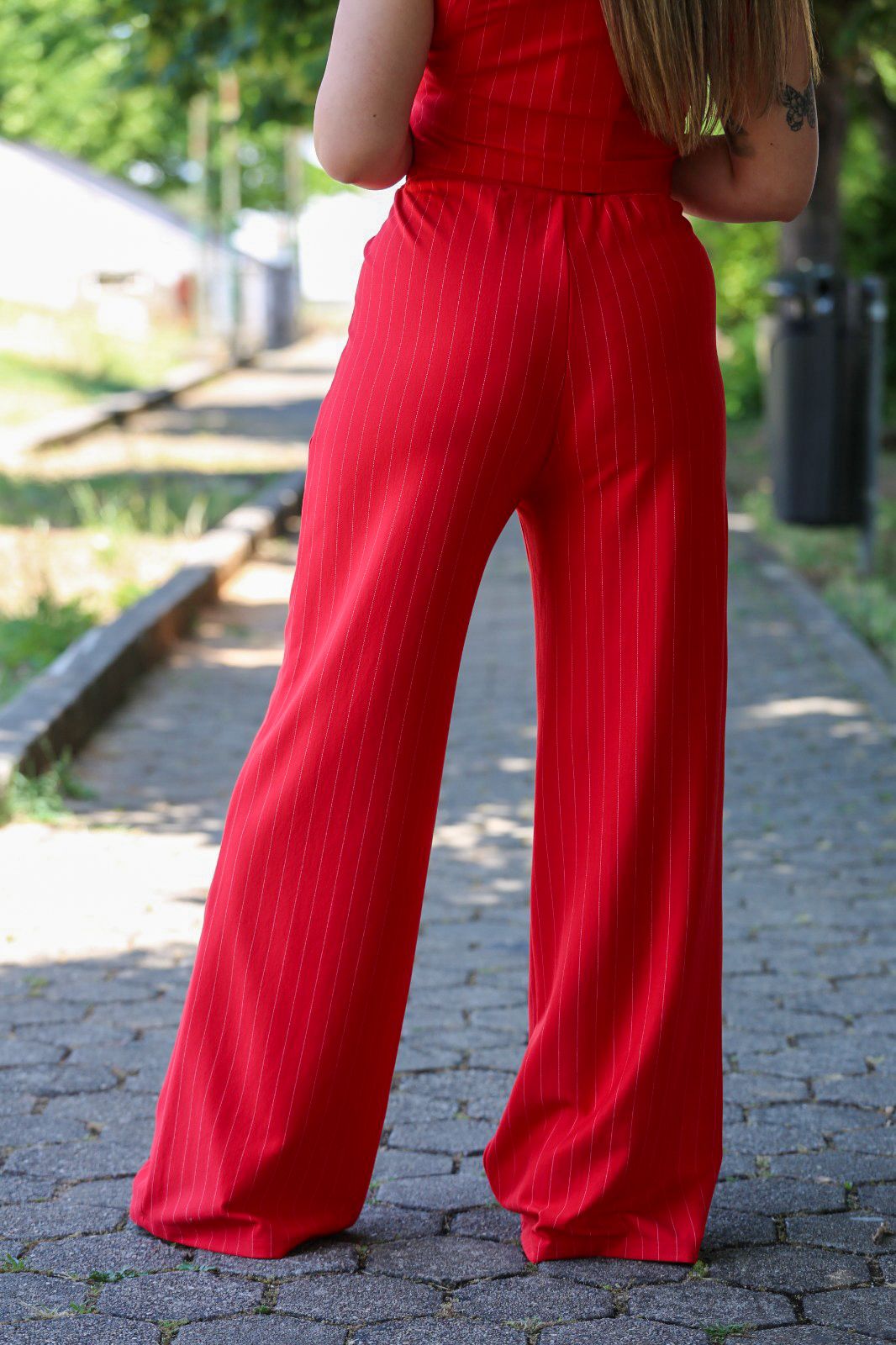 Conjunto Colcci Vermelho Risca