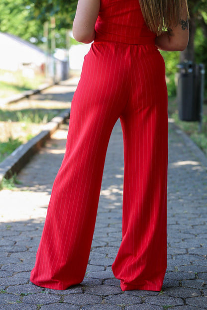 Conjunto Colcci Vermelho Risca