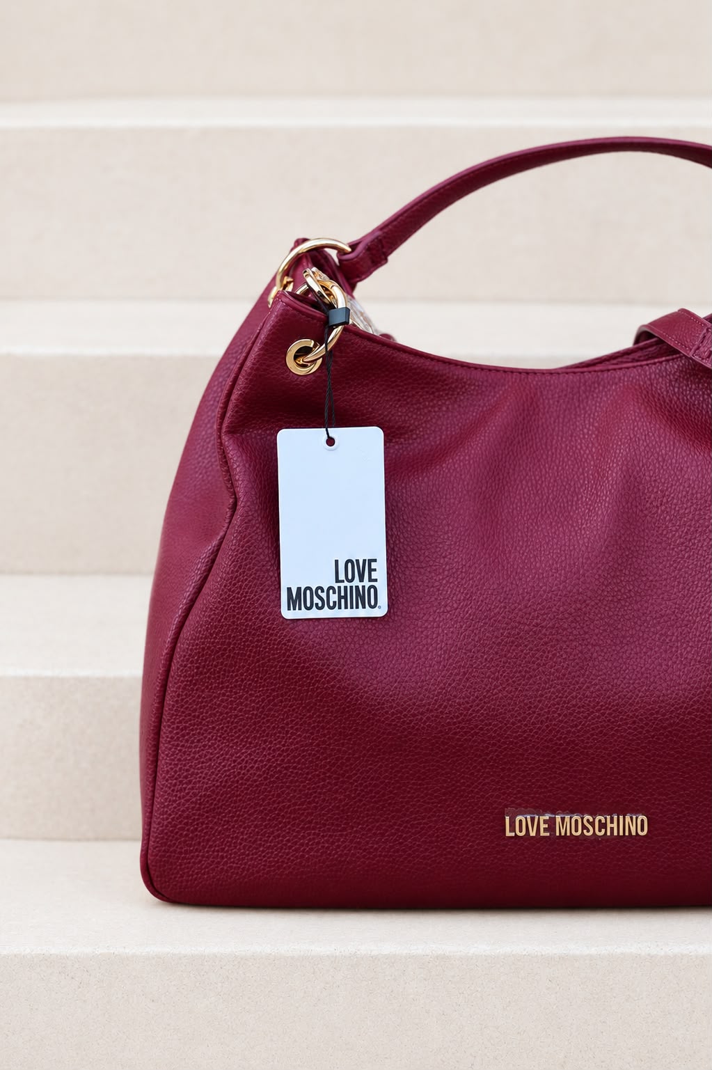 Mala Love Moschino Bordô