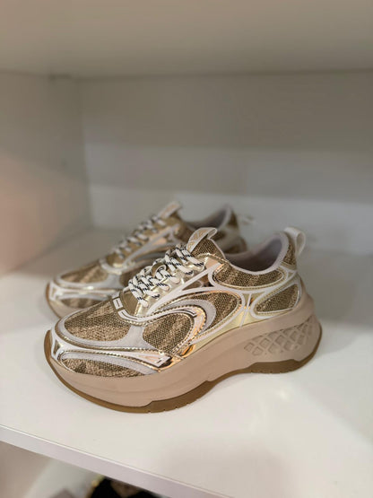 Ténis Chunky Natural Gold