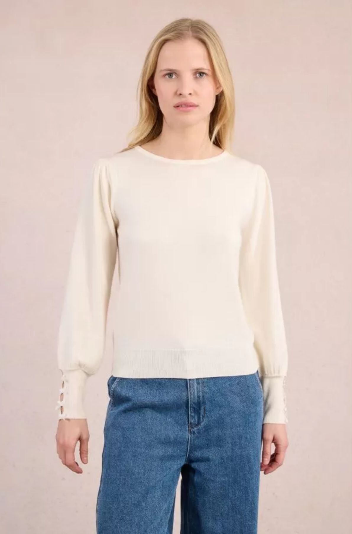 Suéter de moletom com laços elegantes