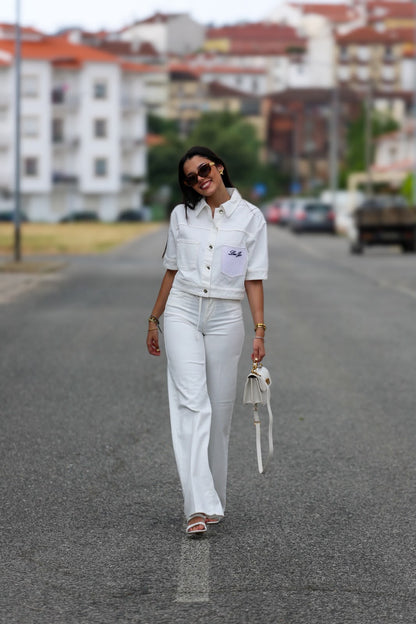 Conjunto Colete & Calça Branco