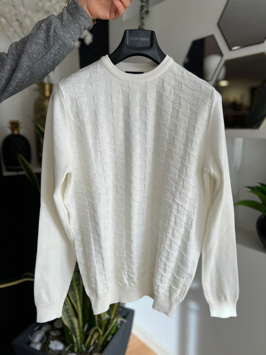 Camisola Antony Morato – Malha Texturada (Branco)