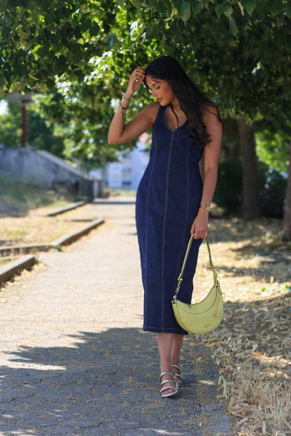 Vestido midi jeans