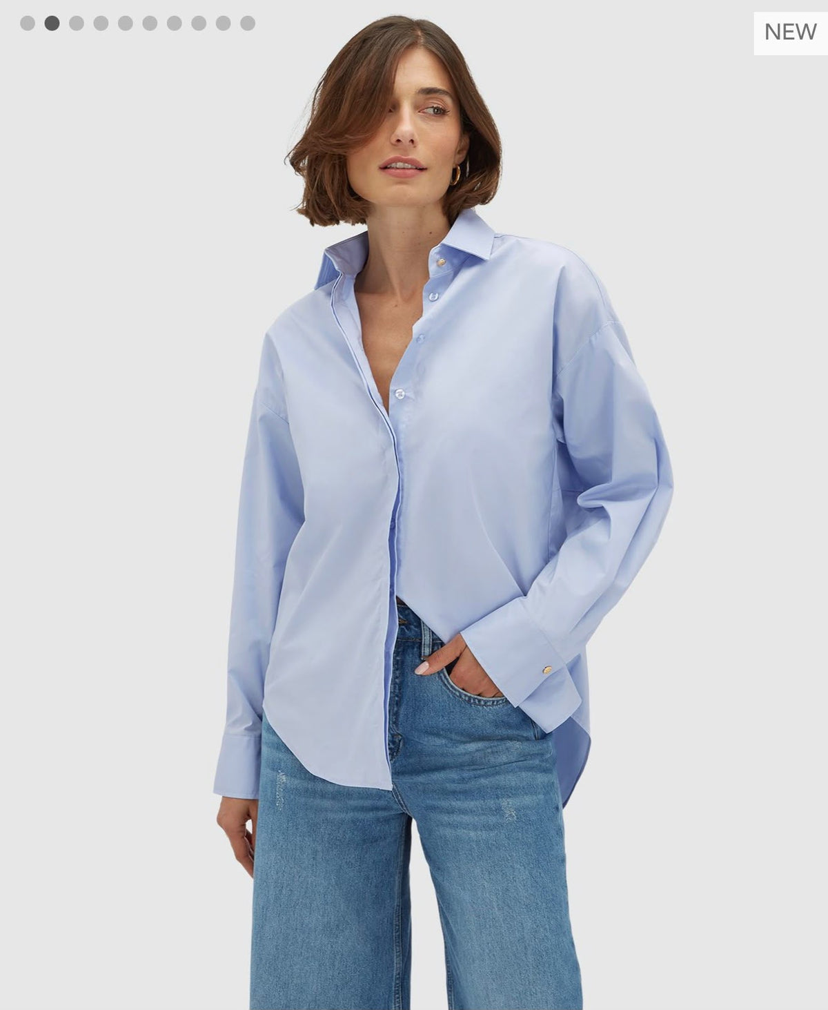 Blusa oversized JV-LAURI - azul claro