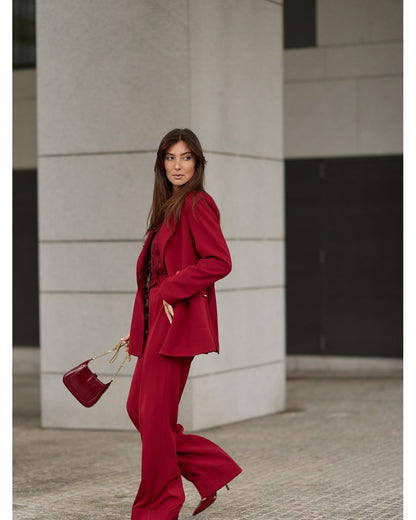 Blazer comprido de trespasse