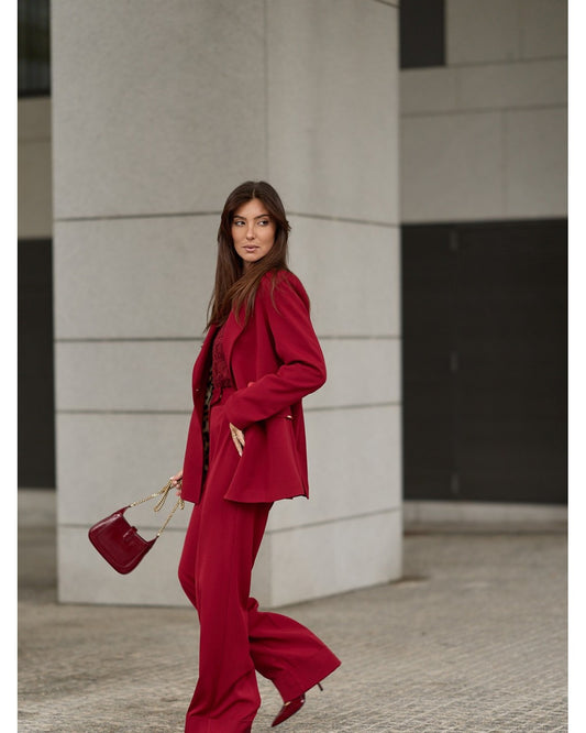 Blazer comprido de trespasse