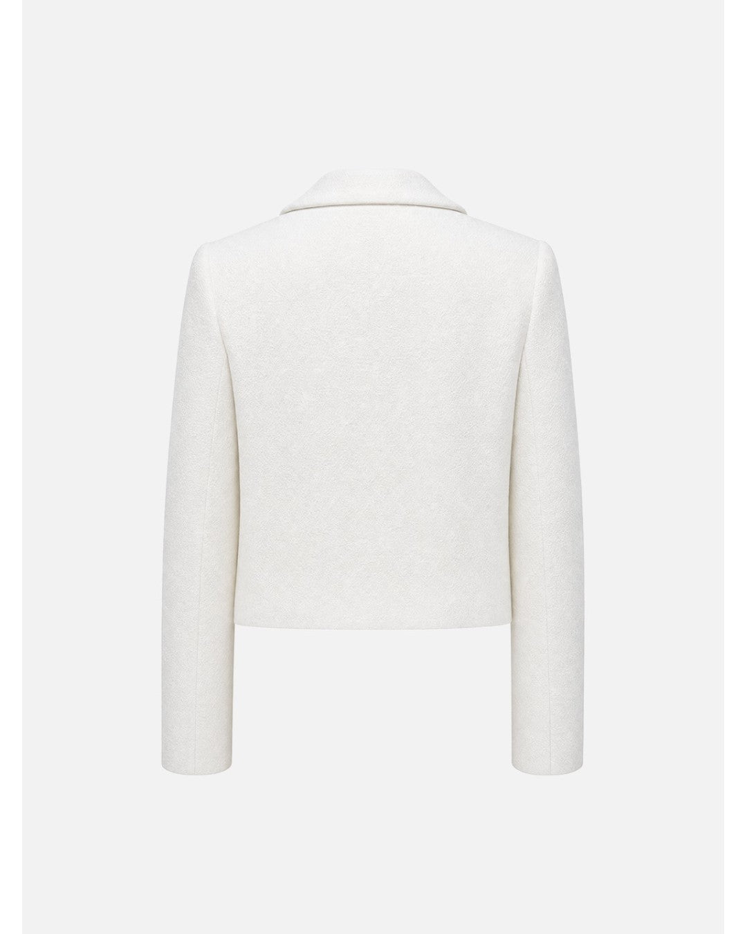 Blazer curto com fecho em trespasse