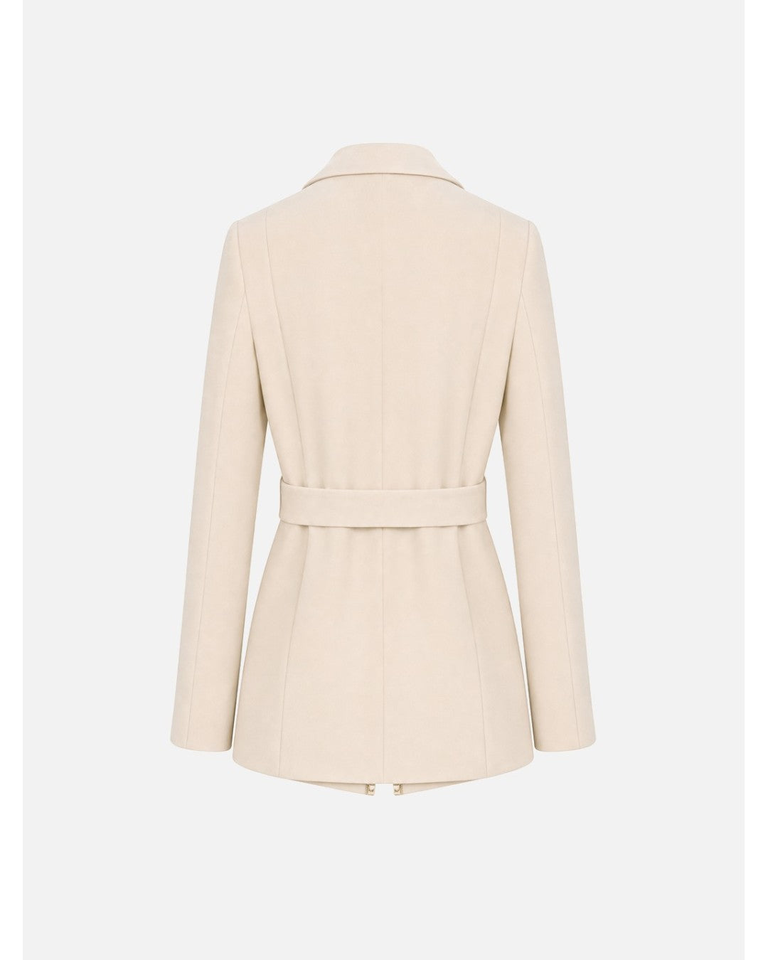 Blazer de trespasse com cinto e pormenor dourado
