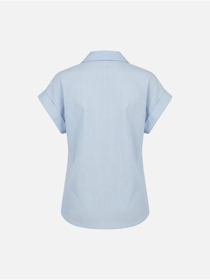 Blusa em linho com risca