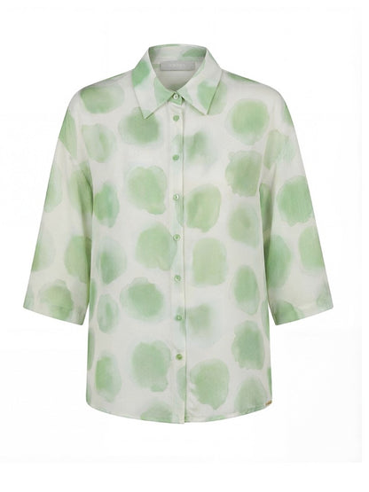 Blusa estampada de manga 3/4