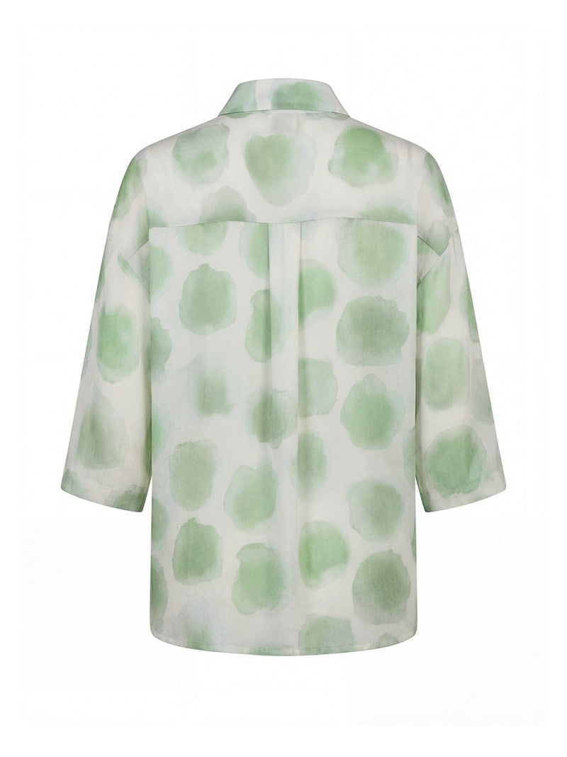 Blusa estampada de manga 3/4