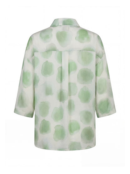 Blusa estampada de manga 3/4