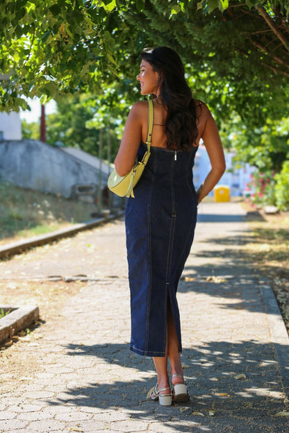 Vestido midi jeans
