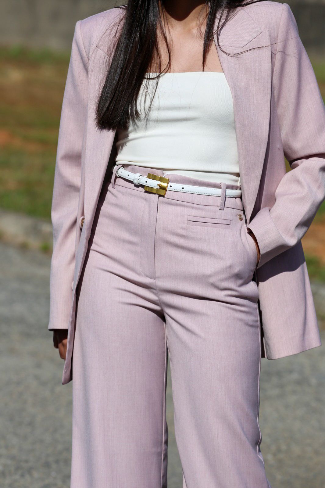 Blazer DILLEN de corte reto