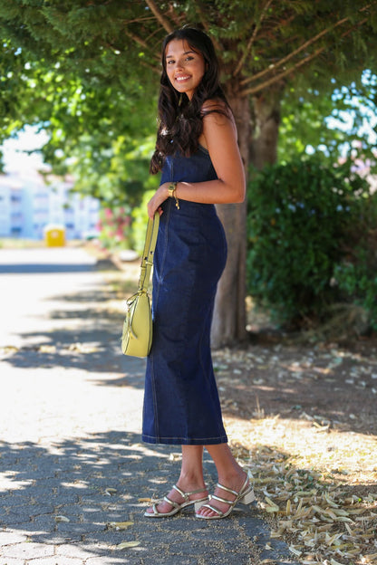 Vestido midi jeans