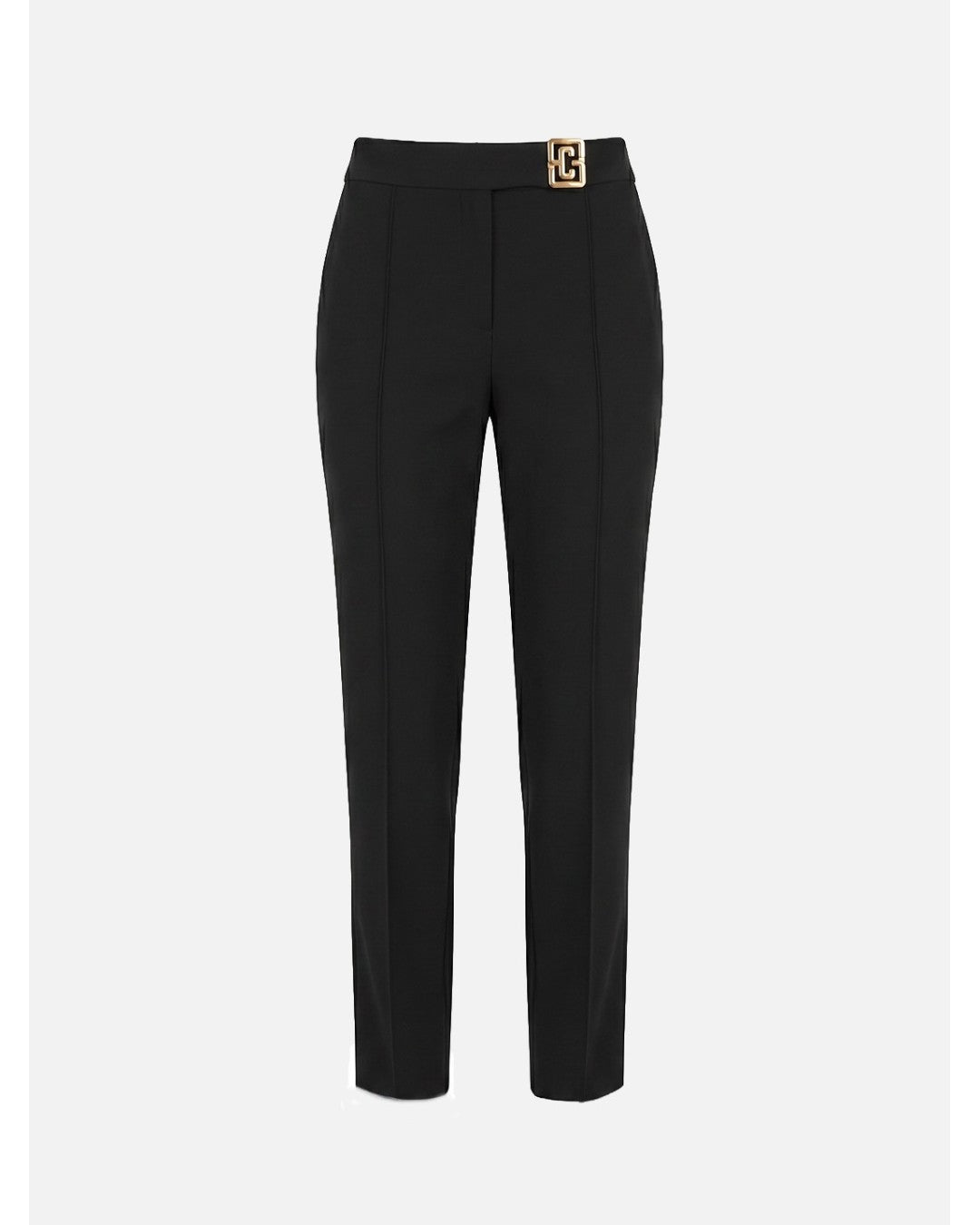 Calça clássica com logo dourado