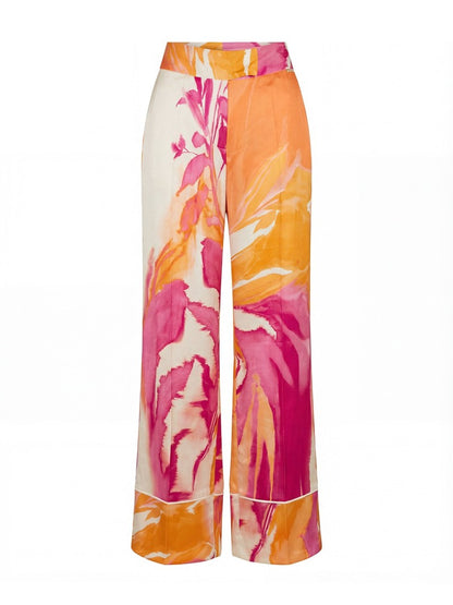 Calça fluída estampada