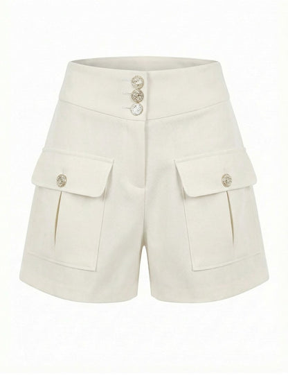 Calção com bolsos patch