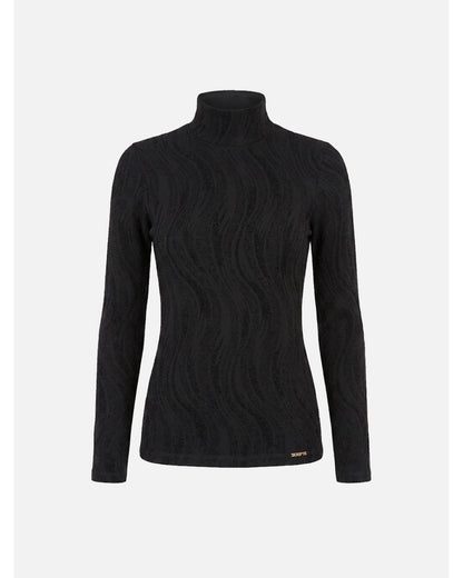 Camisola Preta em Lycra com Brilho Scripta