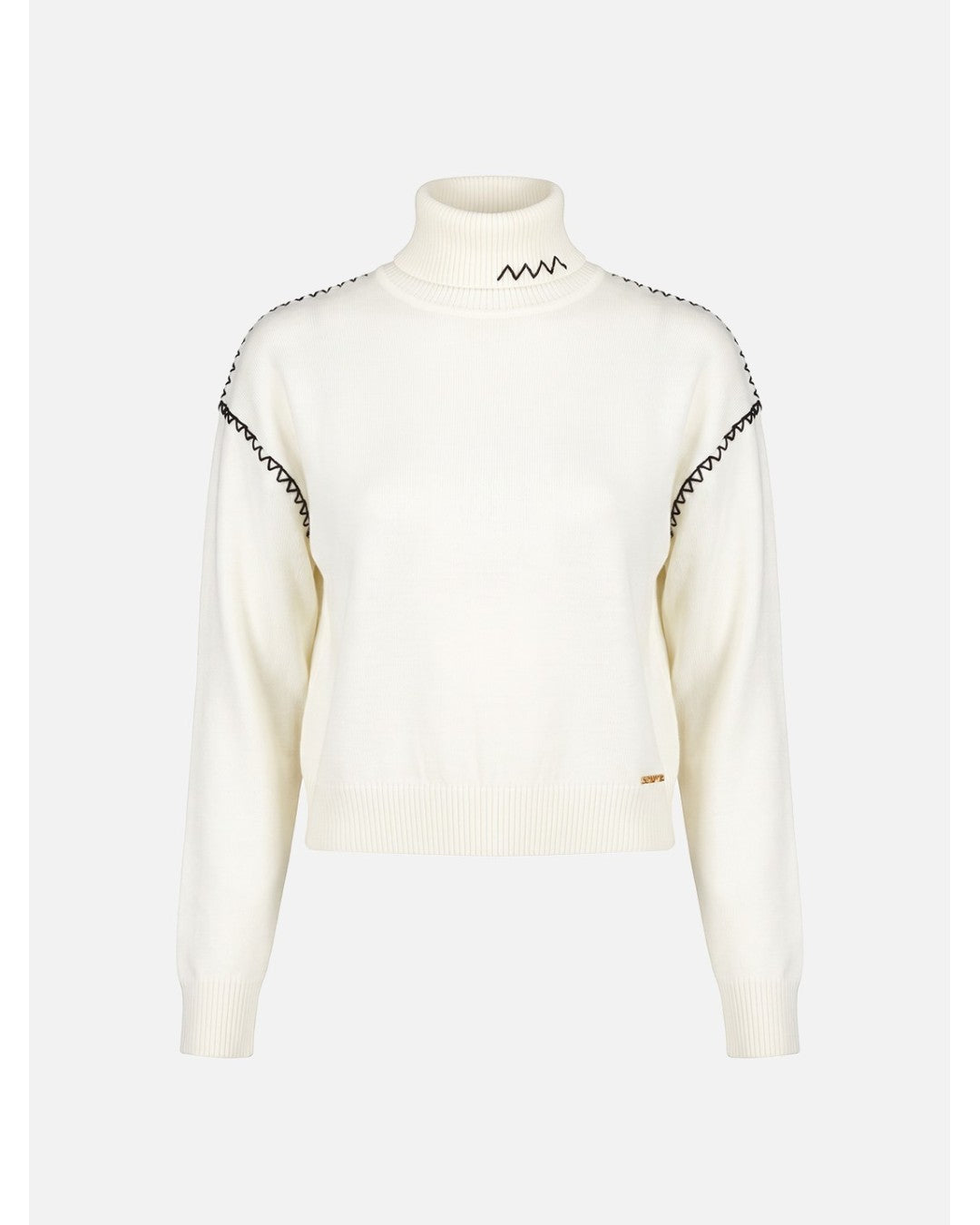 Camisola de malha com pormenor em contraste