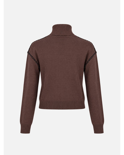 Camisola de malha com pormenor em contraste