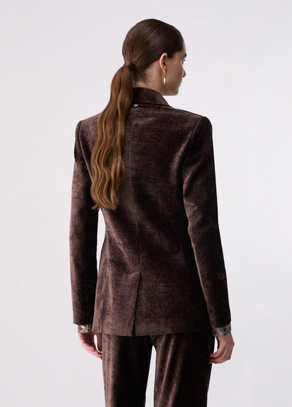 Blazer de Veludo Castanho Chocolate LIU JO