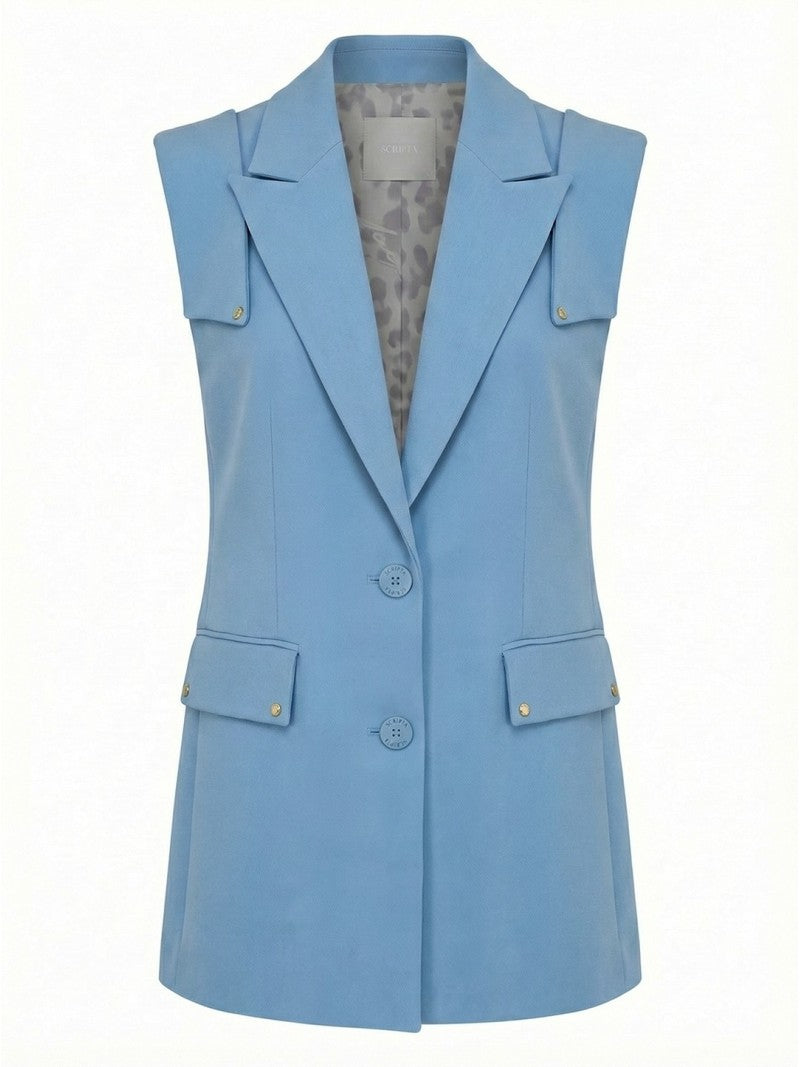 Colete Alfaiataria Sem Mangas