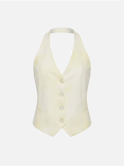 Colete tye dye com costa aberta