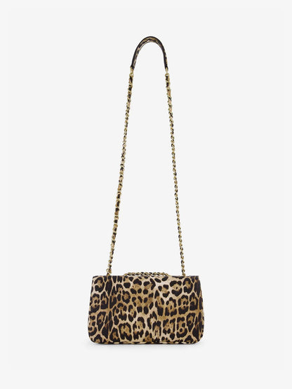 Mala Animal Print com Corrente Dourada