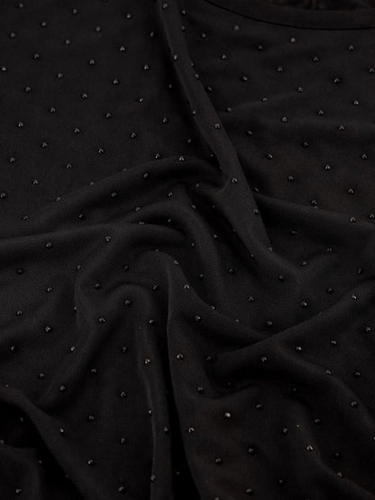 Camisola de malha com tachas