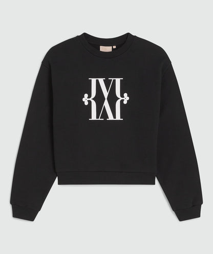 Suéter EBAH de corte regular com logo - preto