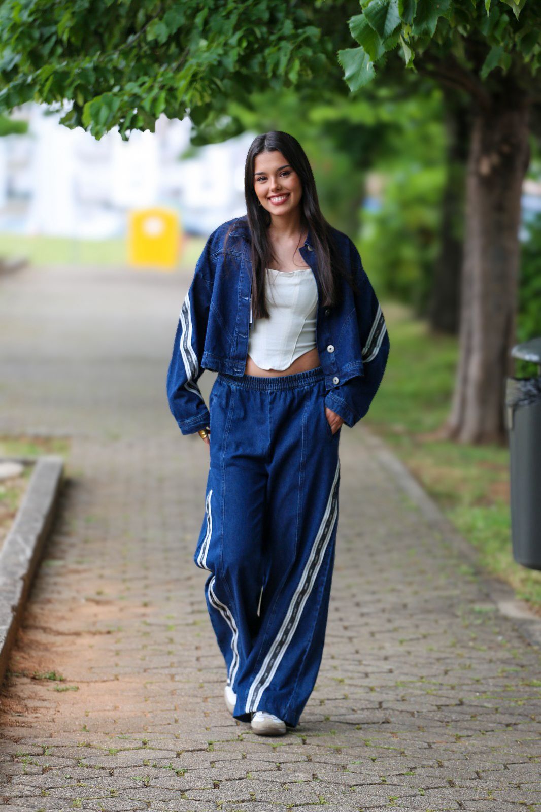 Conjunto de ganga com calça e casaco