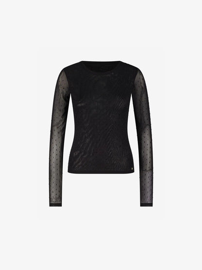 Camisola de malha com tachas