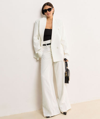Blazer justo MALENA - Branco/Creme